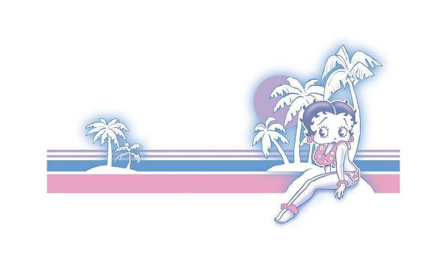 Betty Boop Digital Art - Boop - Reto Surf Band by Brand A