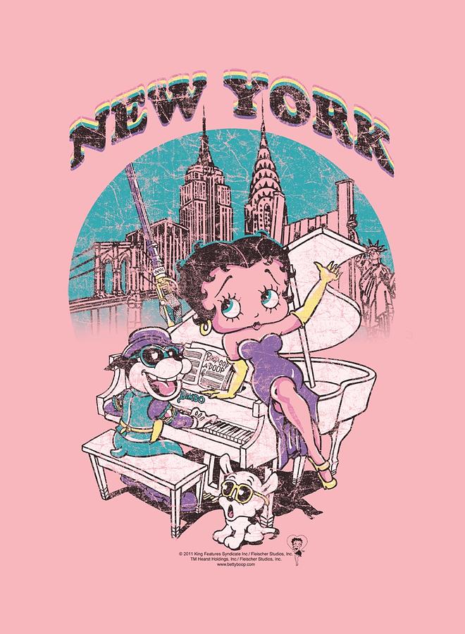 Betty Boop Digital Art - Boop - Singing In Ny by Brand A