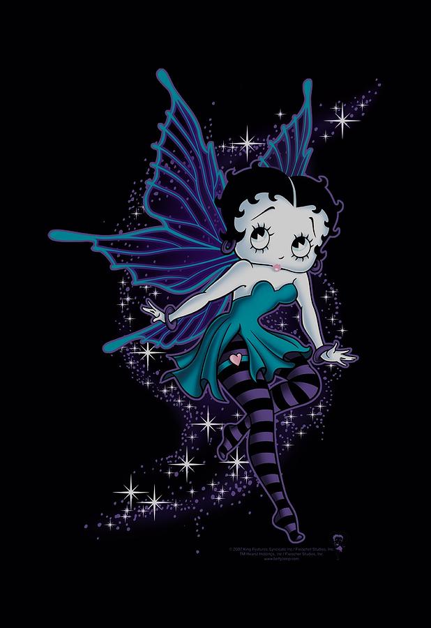 Betty Boop Cartoon Sparkle Fairy Adult Pull-Over Hoodie 