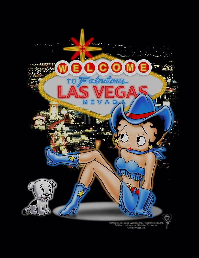 Betty Boop Digital Art - Boop - Welcome Las Vegas by Brand A