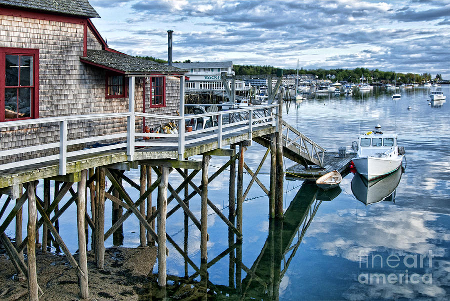 Boat Photograph - Boothbay Harbor by Claudia Kuhn
