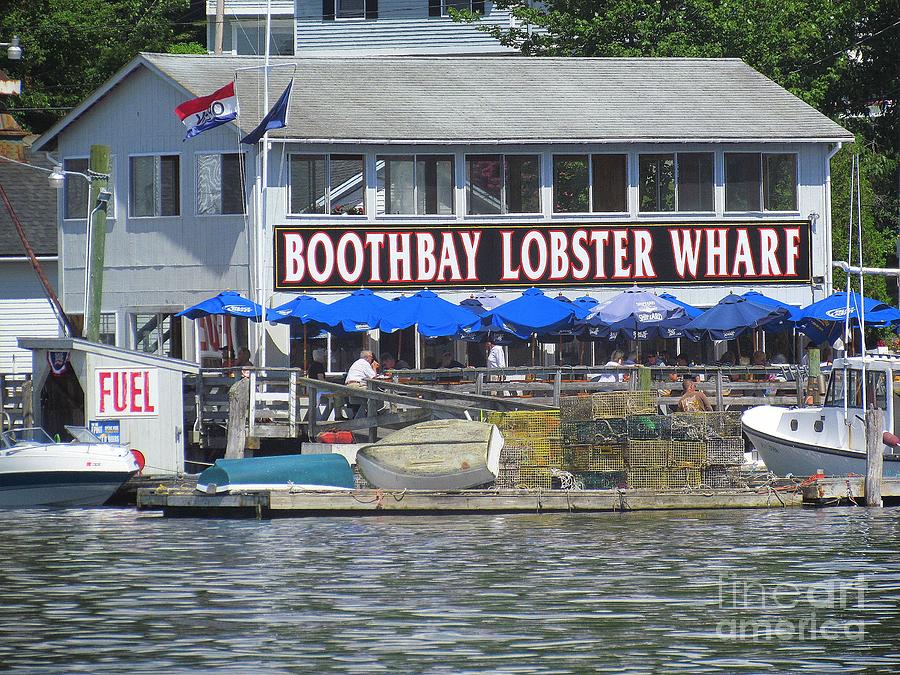 Boothbay Lobster Wharf Photograph by Elizabeth Dow