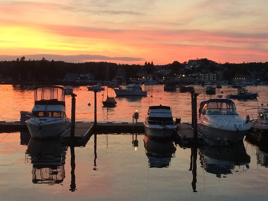 Boothbay Sunset 1 Photograph by Lois Lepisto