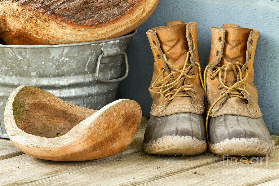 Boots and Bowls Photograph by Dawna Moore Photography