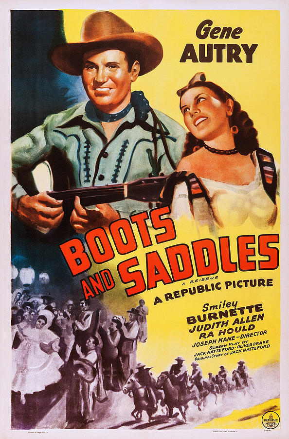 Boots And Saddles, Us Poster, Top Photograph by Everett