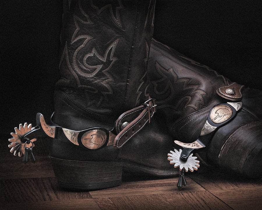 mens cowboy boots with spurs