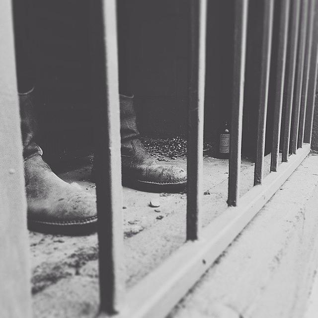 Dallas Photograph - Boots Behind Bars. 
#denton_meetup by Ian Harber