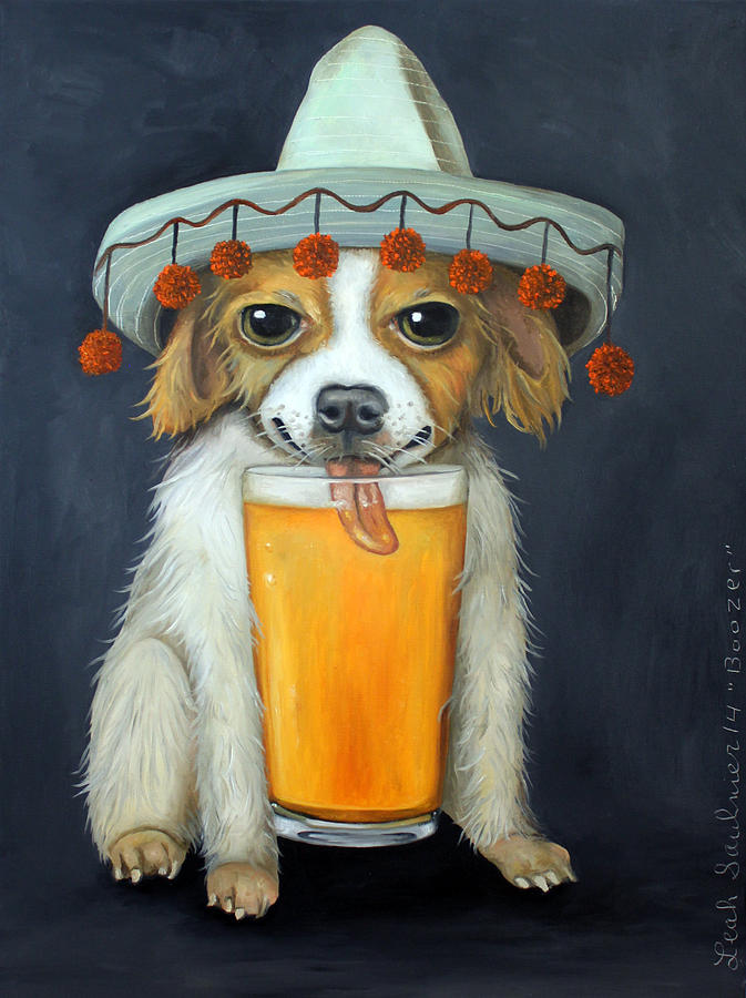 Boozer Painting by Leah Saulnier The Painting Maniac