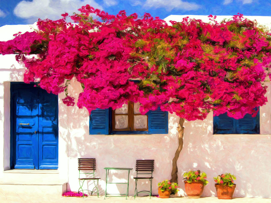 Bougainvillea Painting by Dominic Piperata