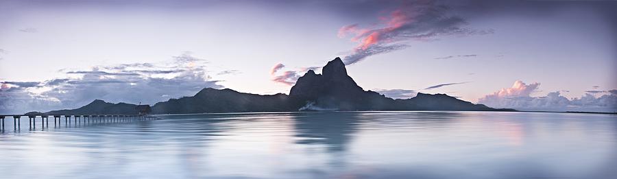 Bora Bora peaks Mount Otemanu and Mount Pahia Photograph by Ignacio Palacios