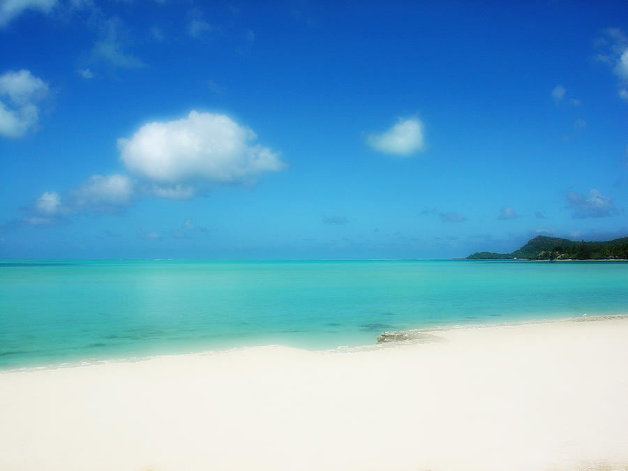 Nature Photograph - Bora Shades of Blue and White by Julie Palencia