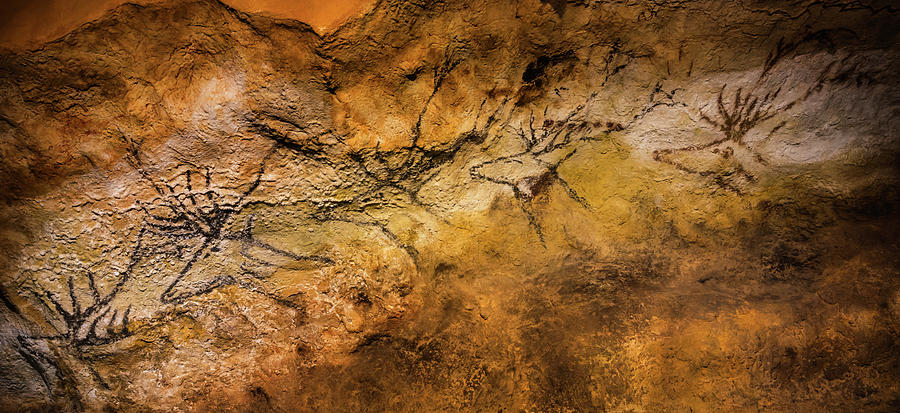 Prehistoric Painting - Bordeaux, France. Lascaux Cave Painting by Ken Welsh