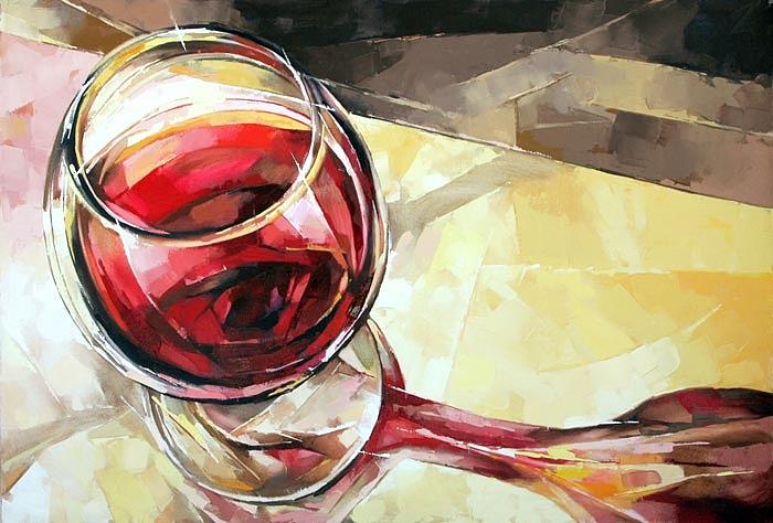 Still-life Painting - Bordeaux by Michael Solovyev