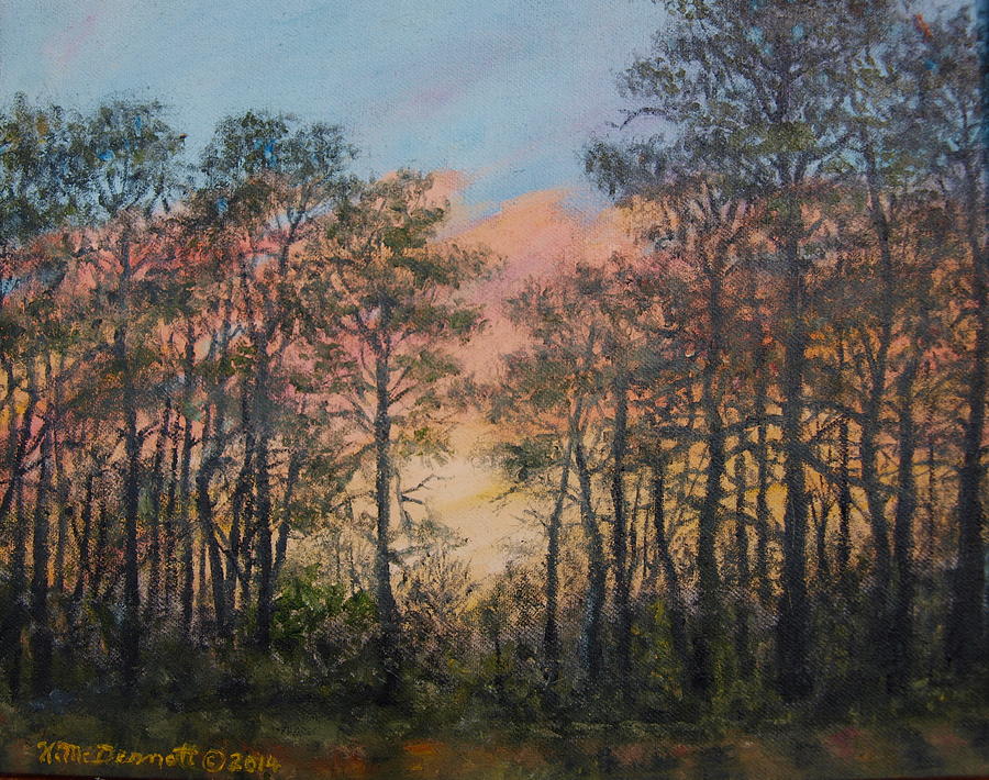 Border Pines Painting by Kathleen McDermott