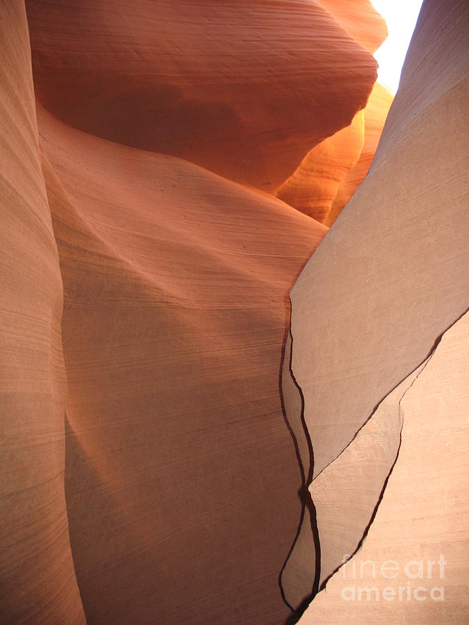 Bordered Rock - Antelope Canyon Photograph by Christiane Schulze Art And Photography