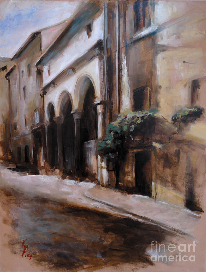 Borgo S.Frediano / Florence / Italy Painting by Karina Plachetka
