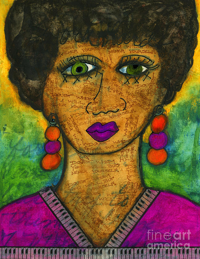 Born a Little Imperfect Mixed Media by Angela L Walker