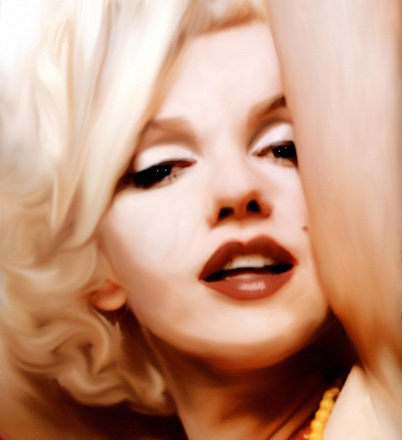 Marilyn Monroe Mixed Media - Born Blonde - Or Was She? by Georgiana Romanovna