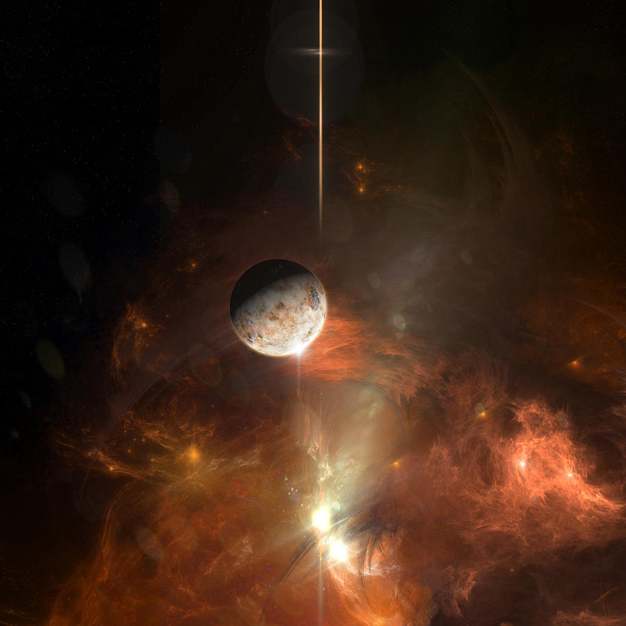 Space Painting - Born of Fire by Daniel Mowry
