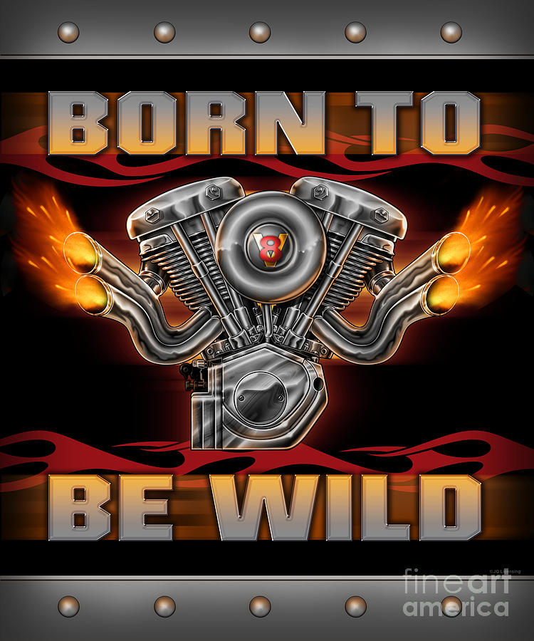 Tool Painting - Born To be Wild  by JQ Licensing