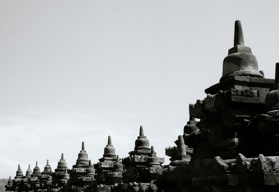 Borobudur Stupa Symmetry Photograph by Shaun Higson