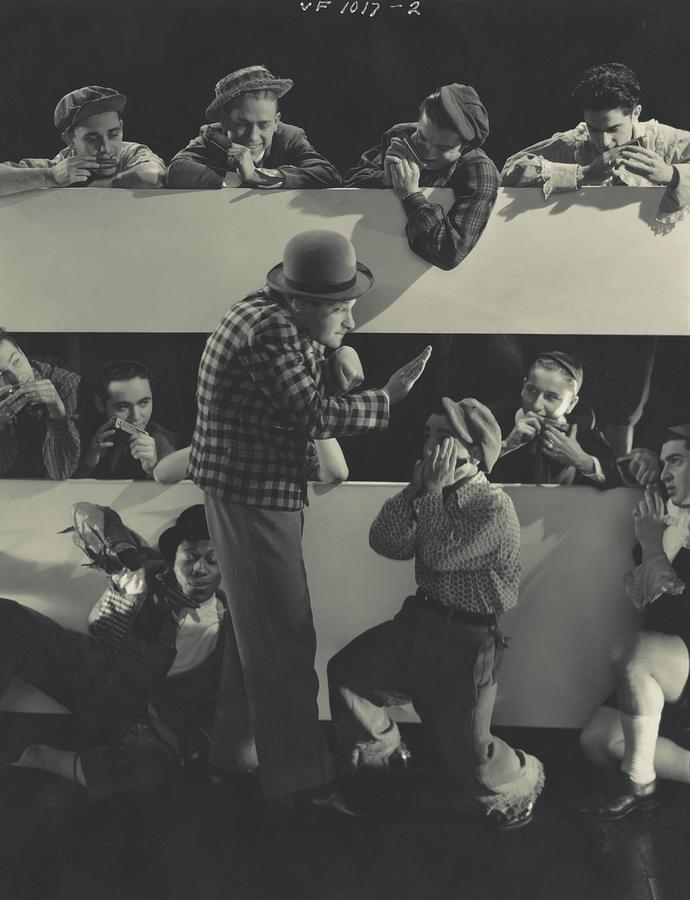 Borrah Minevitch Directing His Musical Group Photograph by Edward Steichen