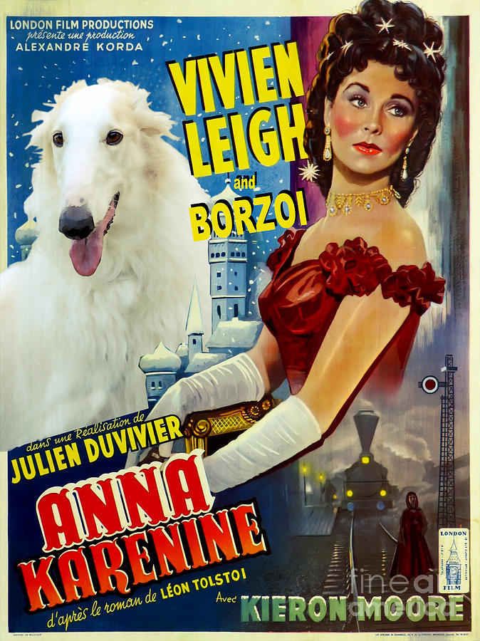 Borzoi Art - Anna Karenine Movie Poster Painting by Sandra Sij - Fine ...