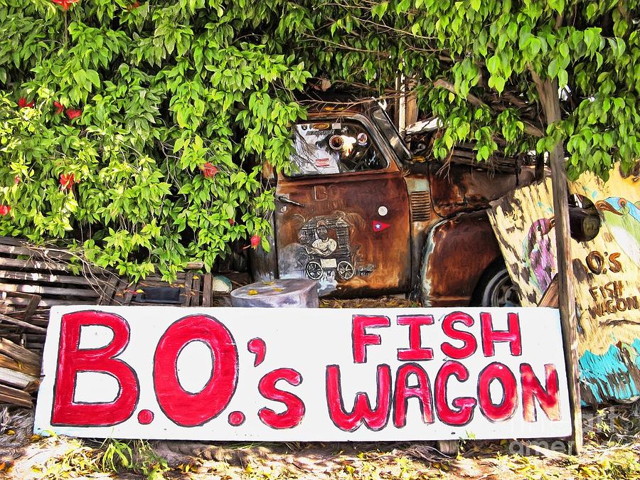 B.O.s Fish Wagon Photograph by Peggy Hughes