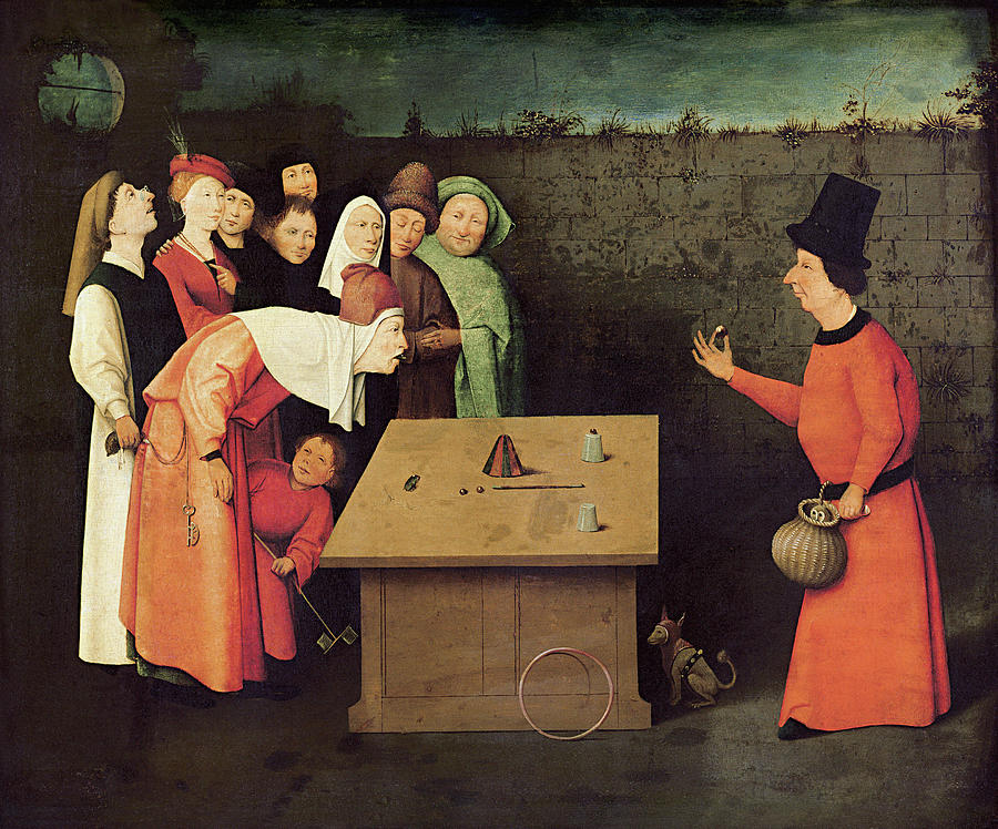 Bosch Conjurer, C1500 Painting by Granger