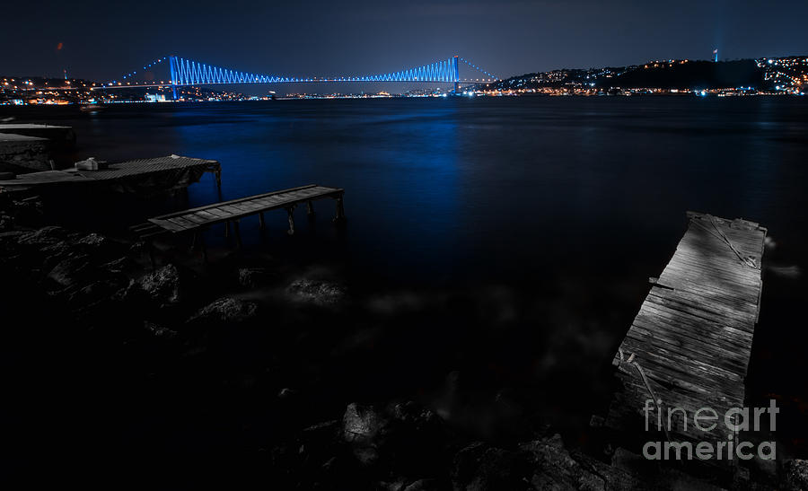 Turkey Photograph - Bosphorus Bridge... by Merthan Kortan