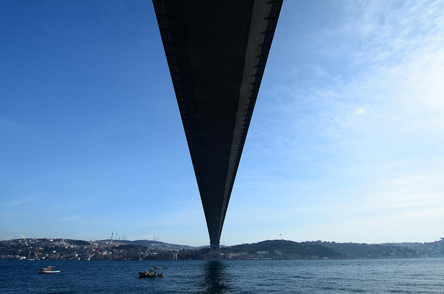 Turkey Photograph - Bosphorus Bridge view Istanbul by Federico Casinelli