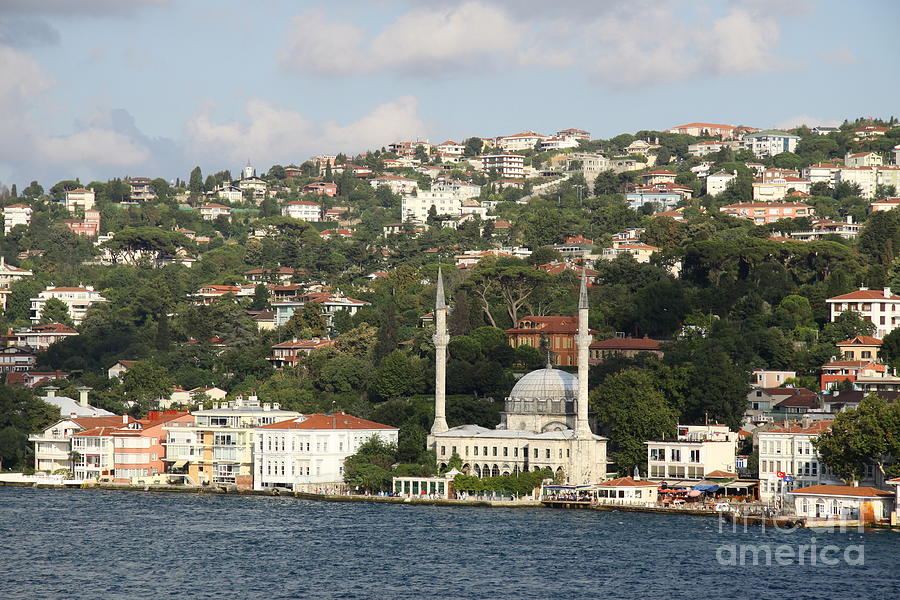 Bosphorus Region View And Mosque Photograph by Christiane Schulze Art And Photography