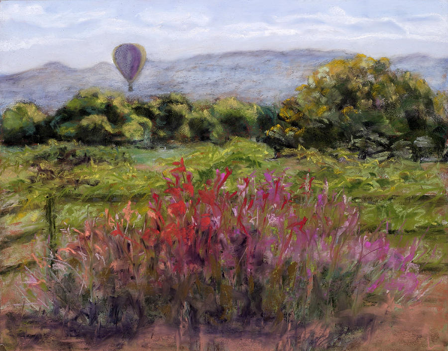 Bosque Balloon View Painting by Julie Maas