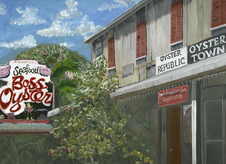 Food And Beverage Painting - Boss Oyster by Susan Richardson