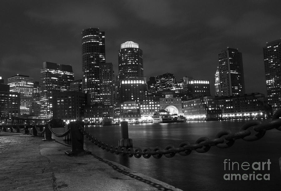 Boston at Night Photograph by Juli Scalzi