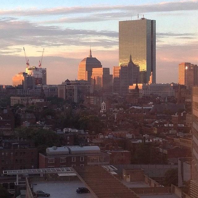 Boston Photograph - Boston At Sunset by Mel Garvin