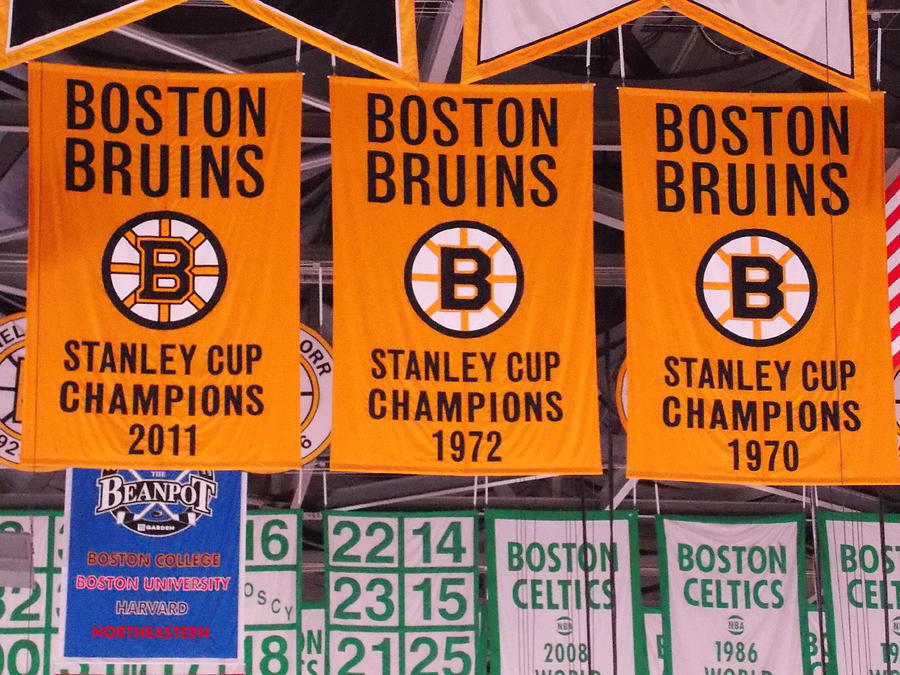 Boston Bruins Banners Photograph by Catherine Gagne