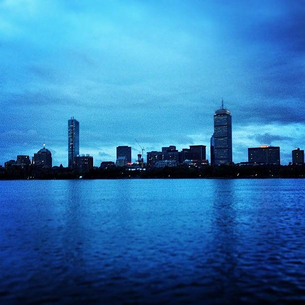 Boston Photograph - Boston By Night. Via Cambridge by J Amadei