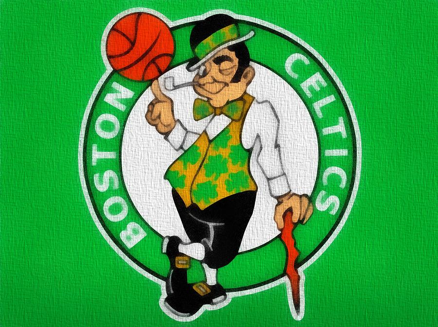 Boston Celtics Painting - Boston Celtics Canvas by Dan Sproul Boston Celtics Painting - Boston Celtics Canvas by Dan Sproul
