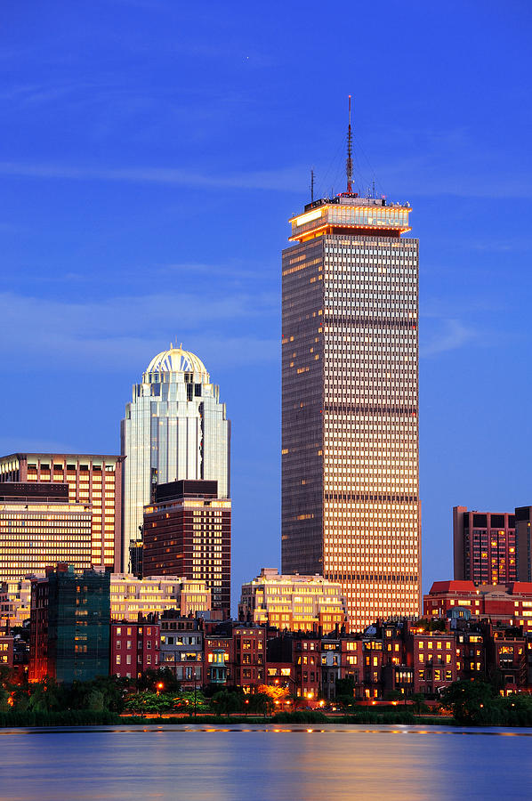 Boston city urban skyscrapers Photograph by Songquan Deng