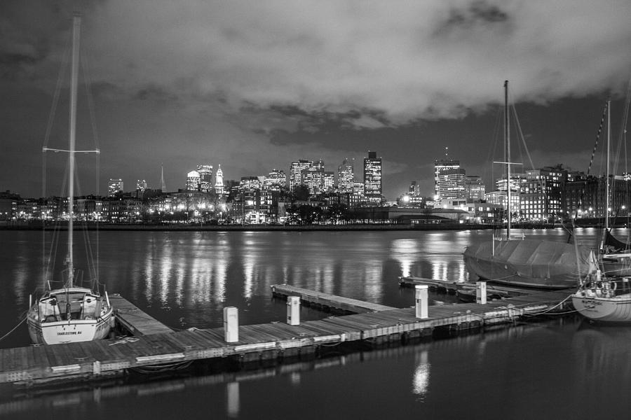 Boston Dock and skyline Photograph by John McGraw