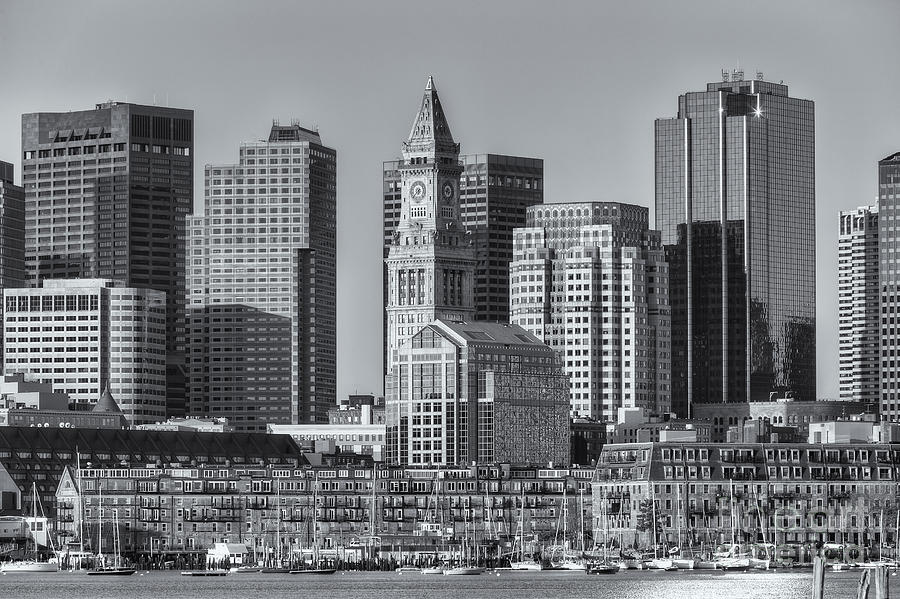 Boston Photograph - Boston Harbor and Skyline II by Clarence Holmes