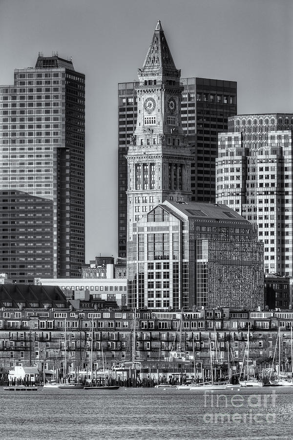 Boston Harbor and Skyline IV Photograph by Clarence Holmes