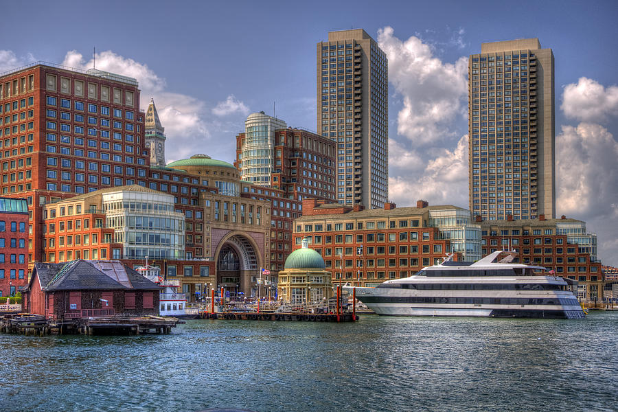 Boston Harbor and the Odyssey Photograph by Joann Vitali