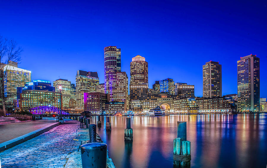 Boston Harbor at Twilight Photograph by Stacey Granger