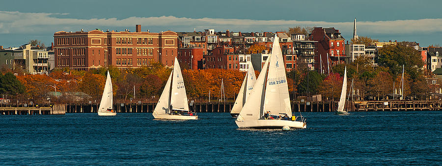 Boston Harbor Photograph by Paul Mangold