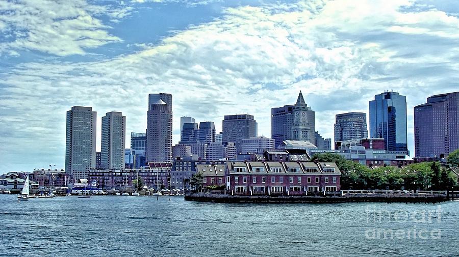 Boston Harbor Skyline Photograph by Roxie Crouch