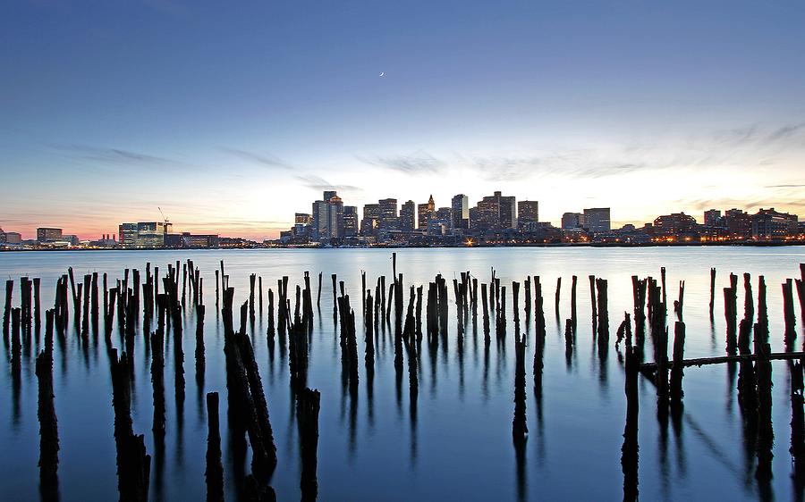 Boston Harbor Skyline with ICA Photograph by Juergen Roth