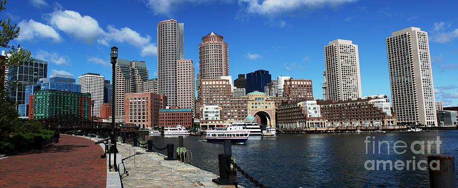 Boston Harbor Waterfront Photograph by Rita Brown