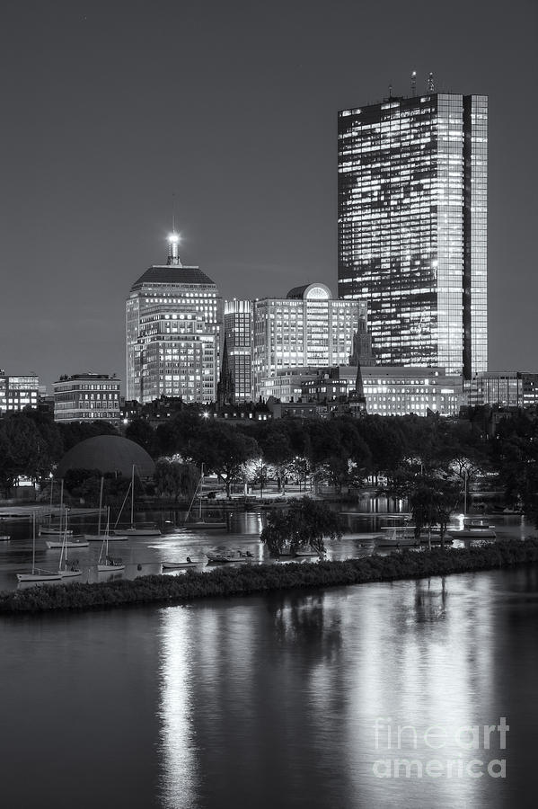 Boston Night Skyline VII Photograph by Clarence Holmes